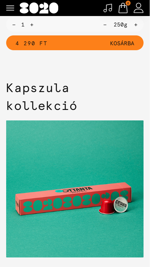 Az Ottanta Venti mobilnézete